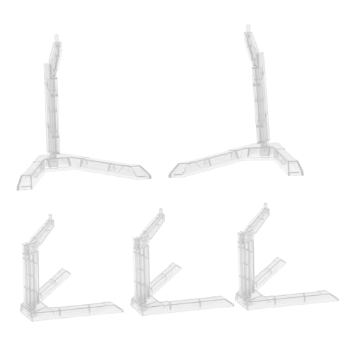 NOLITOY 5Stücke Teiliges Actionfiguren Halter Transparente Puppenständer für Sammlerfiguren Stabiler Modellstützrahmen für Ausstellungen und Dekoration von NOLITOY