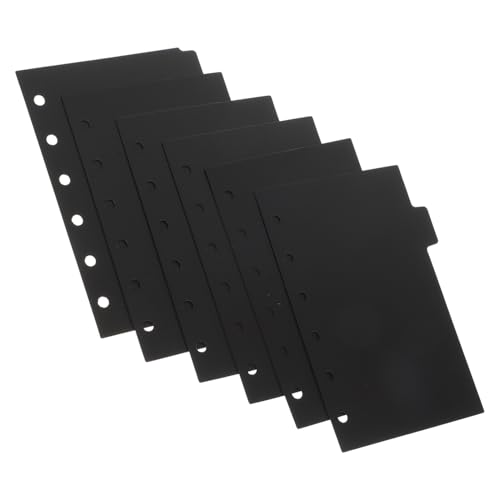 NOLITOY 6 Blätter Teiliges Binder Trennblätter mit Registertabs Langlebige Seitentrenner für Ringbuch für Schule Büro und Organizer NOLITOY 6 Blätter Teiliges Binder Trennblätter mit Registertabs Langlebige Seitentrenner für Ringbuch für Schule Büro und Organizer von NOLITOY