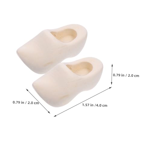 NOLITOY 6 Paare Miniatur Holzschuhe Unbearbeitete Blanko Holzclogs Niederländische Puppenschuhe Für DIY Basteln Puppenhaus Dekorationen Micro Landschaft Zubehör NOLITOY 6 Paare Miniatur Holzschuhe Unbearbeitete Blanko Holzclogs Niederländische Puppenschuhe Für DIY Basteln Puppenhaus Dekorationen Micro Landschaft Zubehör von NOLITOY
