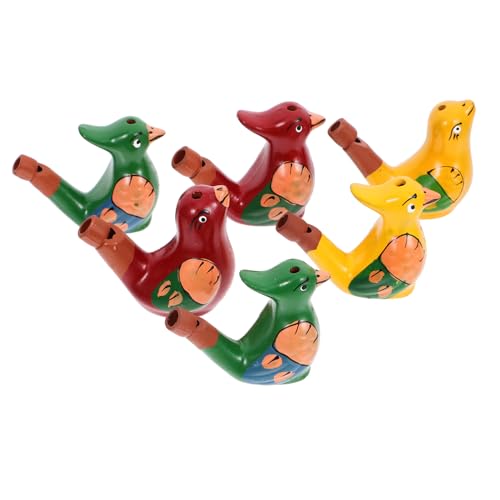 NOLITOY 6 Stck. Kinderpfeife Vogelpfeife für Vogellärmmacher Vogel Vogelpfeife aus Keramik für Wasservogelpfeife für Kleinkinder kleines Vogelpfeifenspielzeug von NOLITOY