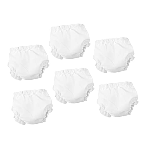 NOLITOY 6 Stck. Puppenkleidung Zubehör für Puppenwindeln für Puppen Kleidung Puppen Klamotten Kleider spielzeuge Unterhose Wiederverwendbare Puppenwindeln von NOLITOY
