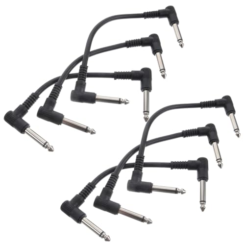 NOLITOY 6 Stück Gitarren Patchkabel Flach Robust Langlebig PVC Außenhülle Mono Instrumentenkabel für Gitarre Bass Effektpedale Pedalboard NOLITOY 6 Stück Gitarren Patchkabel Flach Robust Langlebig PVC Außenhülle Mono Instrumentenkabel für Gitarre Bass Effektpedale Pedalboard von NOLITOY