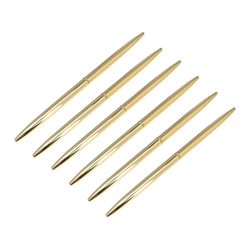 NOLITOY 6 Stück Kugelschreiber Aus Metall Leicht Metallisch Schwarz Stift Für Prüfungen Hochzeit Spinnen Büro Schlank Kugelschreiber Für Die Schule Schreiben Schreibstift Golden NOLITOY 6 Stück Kugelschreiber Aus Metall Leicht Metallisch Schwarz Stift Für Prüfungen Hochzeit Spinnen Büro Schlank Kugelschreiber Für Die Schule Schreiben Schreibstift Golden von NOLITOY