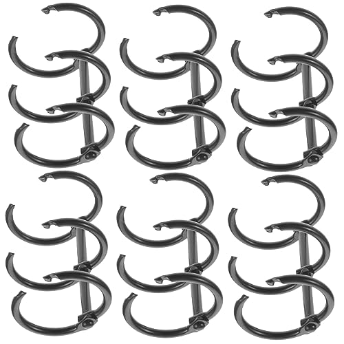 NOLITOY 6 Stück Metall Ringbinder für Lose Hochwertige Binder Ringe für Schule Büro und Zuhause Basteln und Organisieren von Dokumenten von NOLITOY