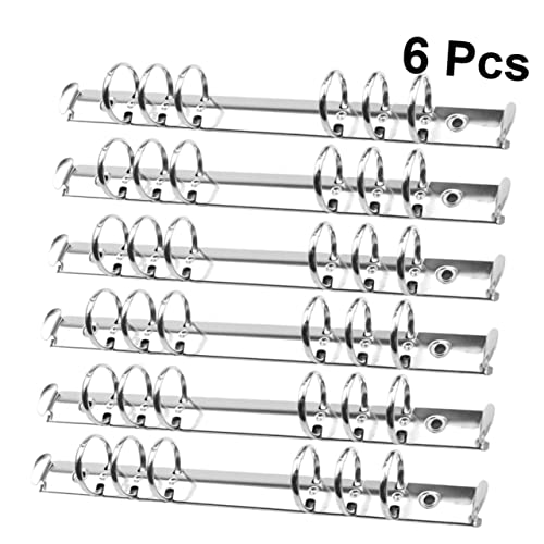 NOLITOY 6 Stück Metall Ringbuch Ringe Durchmesser Loseblatt Binder Clips für Notizbuch Scrapbook Robustes Rostfreies Bürozubehör für Schule Büro Silber NOLITOY 6 Stück Metall Ringbuch Ringe Durchmesser Loseblatt Binder Clips für Notizbuch Scrapbook Robustes Rostfreies Bürozubehör für Schule Büro Silber von NOLITOY