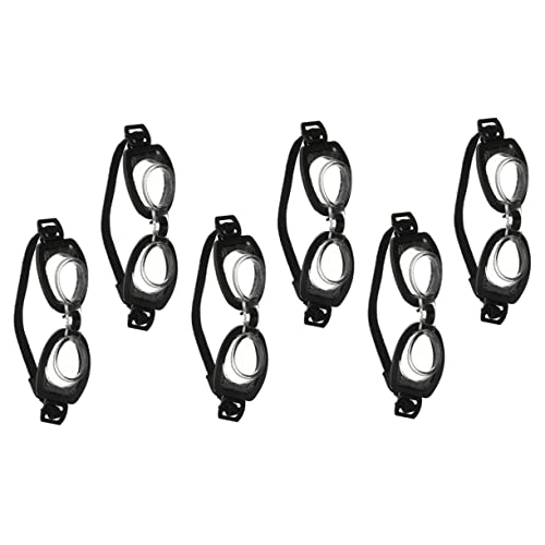 NOLITOY 6 Stück Mini-Schwimmbrille Gläser Miniatur-puppenhaus-Brille Minibrille Für Puppen Puppe Brille Brille Mini-brillenpuppen Miniatur-puppenbrille Mini -puppenbrille Black Plastik von NOLITOY