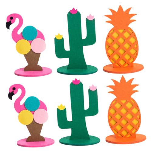 NOLITOY 6 Stück Sommerliche Filz Dekoration Flamingo Ananas Kaktus Tischdeko Hawaii Party Kreativ Leicht Tragbar für Kinderzimmer Festliches Schaufenster NOLITOY 6 Stück Sommerliche Filz Dekoration Flamingo Ananas Kaktus Tischdeko Hawaii Party Kreativ Leicht Tragbar für Kinderzimmer Festliches Schaufenster von NOLITOY