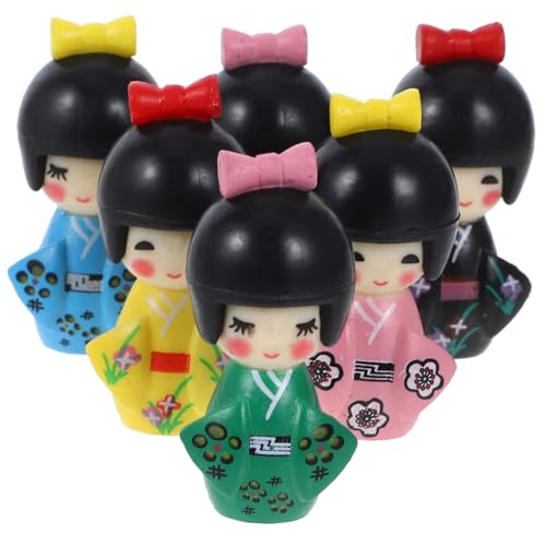 NOLITOY 6 Stück Teiliges Japanischer Kimono Puppenfiguren Traditionelle Tischdekoration im Kimono Stil für Zuhause und Kreative Fotografie Orientalische Sammlerstücke und Spielzeuge NOLITOY 6 Stück Teiliges Japanischer Kimono Puppenfiguren Traditionelle Tischdekoration im Kimono Stil für Zuhause und Kreative Fotografie Orientalische Sammlerstücke und Spielzeuge von NOLITOY