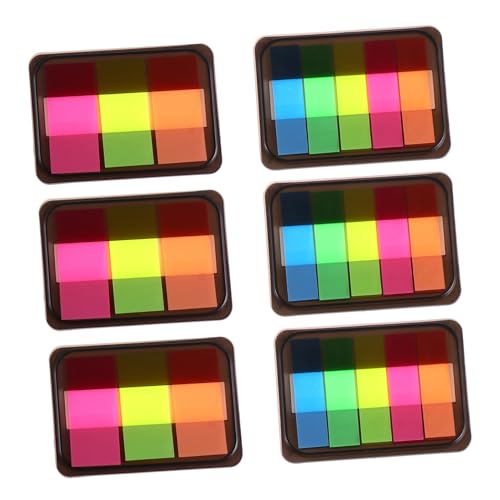 NOLITOY 6 Stück Teiliges Selbstklebendes Memo Index Pet Vielseitige Haftnotizen für Büro und Schule Geeignet zum Markieren von Büchern Notizbüchern und Dokumenten Verschiedene Designs NOLITOY 6 Stück Teiliges Selbstklebendes Memo Index Pet Vielseitige Haftnotizen für Büro und Schule Geeignet zum Markieren von Büchern Notizbüchern und Dokumenten Verschiedene Designs von NOLITOY