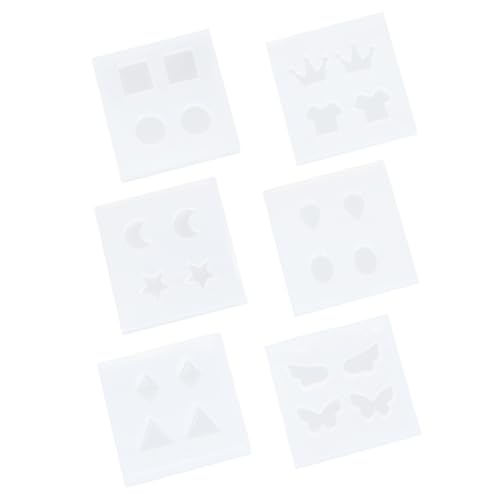 NOLITOY 6 Stück Teiliges Silikon Ohrstecker Gießform DIY Ohrschmuck Formen Weiche Antihaft Ohrring Mold für Frauen Basteln Kleine Anhänger Zubehör NOLITOY 6 Stück Teiliges Silikon Ohrstecker Gießform DIY Ohrschmuck Formen Weiche Antihaft Ohrring Mold für Frauen Basteln Kleine Anhänger Zubehör von NOLITOY