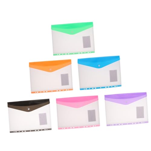 NOLITOY 6 Stück Transparente Dokumententaschen aus Leichtem Material mit Stabilem Design und Transparenter Sichtfenster Vielseitig Einsetzbar für Büro Schule und Reisen zur Organisation NOLITOY 6 Stück Transparente Dokumententaschen aus Leichtem Material mit Stabilem Design und Transparenter Sichtfenster Vielseitig Einsetzbar für Büro Schule und Reisen zur Organisation von NOLITOY