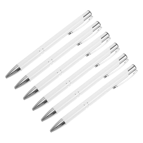 NOLITOY 6 Stück Versenkbare Kugelschreiber aus Metall Elegante Schreibgeräte für Büro Schule und Geschäft für Notizen Dokumente und für Freunde und Familie NOLITOY 6 Stück Versenkbare Kugelschreiber aus Metall Elegante Schreibgeräte für Büro Schule und Geschäft für Notizen Dokumente und für Freunde und Familie von NOLITOY