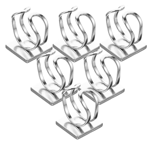 NOLITOY 6 Stück Verstellbare Ringrohlinge aus Edelstahl Quadratische DIY Ringfassungen Schmuckzubehör Langlebige Basis für Individuellen Schmuckherstellung und Bastelarbeiten von NOLITOY