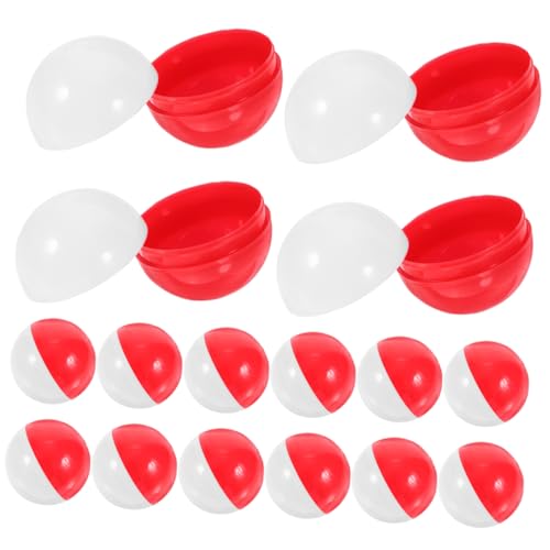 NOLITOY 60 Stück Befüllbare Plastikkugeln für Vending Maschinen Runde Ostereier in Rot und Weiß Partygeschenke Bastelprojekte und Aufbewahrung NOLITOY 60 Stück Befüllbare Plastikkugeln für Vending Maschinen Runde Ostereier in Rot und Weiß Partygeschenke Bastelprojekte und Aufbewahrung von NOLITOY