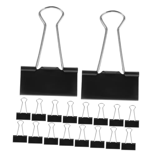 NOLITOY 60 Stück Metall Binder Clips Große Schwarze Büroklammern Starke Klammern für Dokumentenorganisation Büro Schule Zuhause NOLITOY 60 Stück Metall Binder Clips Große Schwarze Büroklammern Starke Klammern für Dokumentenorganisation Büro Schule Zuhause von NOLITOY