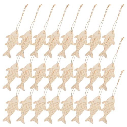 NOLITOY 60 Stück Teiliges Blanke Holzfische zum Basteln Naturbelassene Unfertige Fischformen mit Hanfseil Vielseitige Diy Holzanhänger für Wohn und Partydekoration NOLITOY 60 Stück Teiliges Blanke Holzfische zum Basteln Naturbelassene Unfertige Fischformen mit Hanfseil Vielseitige Diy Holzanhänger für Wohn und Partydekoration von NOLITOY