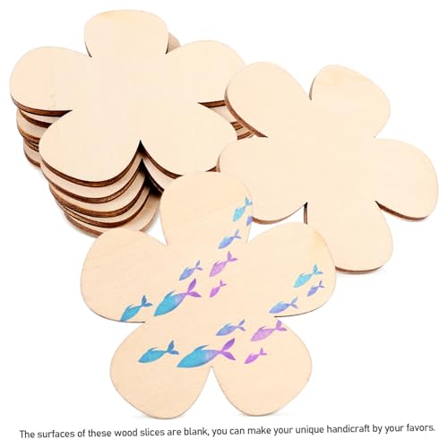 NOLITOY 60 Stück Teiliges Holzblumen DIY Zubehör Unbehandelte Holzblüten für Bastelprojekte Glatte Oberfläche Kleine Blumenform für Kreative Dekoration Geeignet für Festlichkeiten NOLITOY 60 Stück Teiliges Holzblumen DIY Zubehör Unbehandelte Holzblüten für Bastelprojekte Glatte Oberfläche Kleine Blumenform für Kreative Dekoration Geeignet für Festlichkeiten von NOLITOY
