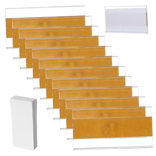 NOLITOY 60 Stück Teiliges Transparentes Etiketten PVC Langlebig für Drahtregale Selbstklebende Labels Praktisch zum Beschriften und Organisieren im Büro und Lager NOLITOY 60 Stück Teiliges Transparentes Etiketten PVC Langlebig für Drahtregale Selbstklebende Labels Praktisch zum Beschriften und Organisieren im Büro und Lager von NOLITOY