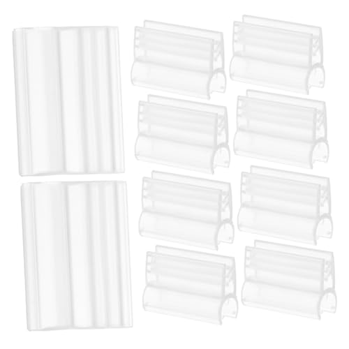 NOLITOY 60 Stück Teiliges Transparentes PVC Grid Wand Zubehör mit Robusten Clips zur Einfachen Befestigung von Schildern und Etiketten an Drahtkörben Geeignet für Büro und NOLITOY 60 Stück Teiliges Transparentes PVC Grid Wand Zubehör mit Robusten Clips zur Einfachen Befestigung von Schildern und Etiketten an Drahtkörben Geeignet für Büro und von NOLITOY