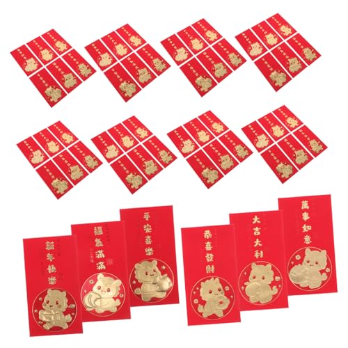 NOLITOY 60 Stück Tet Packets Jahr Des Pferdes Rote Umschläge mit Kreativem Kartoonmotiv für Chinesisches Neujahr Frühlingsfest Familienfeiern und Glücksgeldgeschenke NOLITOY 60 Stück Tet Packets Jahr Des Pferdes Rote Umschläge mit Kreativem Kartoonmotiv für Chinesisches Neujahr Frühlingsfest Familienfeiern und Glücksgeldgeschenke von NOLITOY