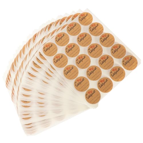 NOLITOY 600 Blatt Selbstklebende Kraftpapier Aufkleber Labels für Backtüten Basteln Partys Beschriften Dekorative Etiketten für Gläser Umschläge Handgemachte DIY Kunst NOLITOY 600 Blatt Selbstklebende Kraftpapier Aufkleber Labels für Backtüten Basteln Partys Beschriften Dekorative Etiketten für Gläser Umschläge Handgemachte DIY Kunst von NOLITOY