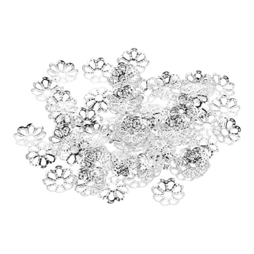 NOLITOY 600 Stück Blütenkappen für Diy Schmuck Hohles Design Spacer für Armbänder und Ohrringe Hochwertige Bastelmaterialien von NOLITOY