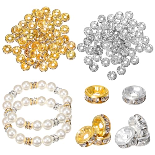 NOLITOY 600 Stück Perlen Spacer Beads aus Eisen Metall für Schmuckherstellung Langlebige Runde Perlen mit Großem DIY Armband Zubehör Einfache Anwendung Aufbewahrungsbox NOLITOY 600 Stück Perlen Spacer Beads aus Eisen Metall für Schmuckherstellung Langlebige Runde Perlen mit Großem DIY Armband Zubehör Einfache Anwendung Aufbewahrungsbox von NOLITOY