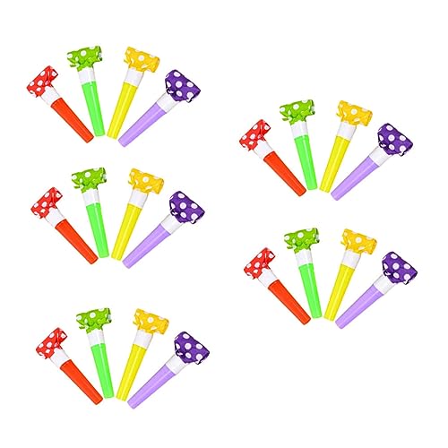 NOLITOY 60St Spielzeug für Kinder Musikalisches Spielzeug Mini-Luftgebläse Partygebläse aus Papier geräuschlose Ausbrüche Party-Gebläse Partyzubehör jubelnde Requisiten Jubelpfiffe Pfeife von NOLITOY