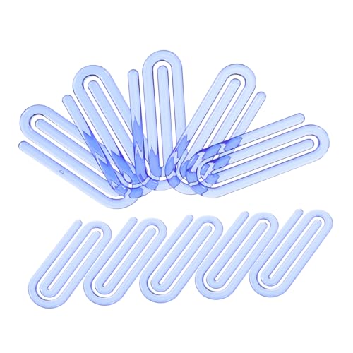 NOLITOY 60Stücke Blaue Papierclips Form von Lesezeichen Multifunktionale Büroklammern für Dokumente Rechnungen und Berichte für Büro und Schule von NOLITOY