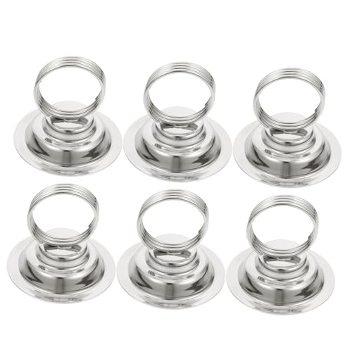 NOLITOY 6Stücke Tischkartenhalter für Hochzeit Restaurant Bankett Stabiler Karten Clip für Tischkarten Menüs und Fotonotizen Platzsparendes Design Elegant von NOLITOY