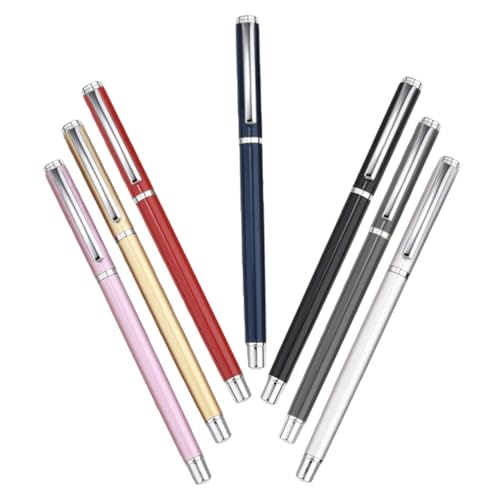 NOLITOY 7 Stück Teiliges Gel Tinten Stift Metall Kugelschreiber mit Schwarzer Komfortabler Griff Reibungsloses Schreiben Leicht für Büro Schule Schreibzubehör NOLITOY 7 Stück Teiliges Gel Tinten Stift Metall Kugelschreiber mit Schwarzer Komfortabler Griff Reibungsloses Schreiben Leicht für Büro Schule Schreibzubehör von NOLITOY
