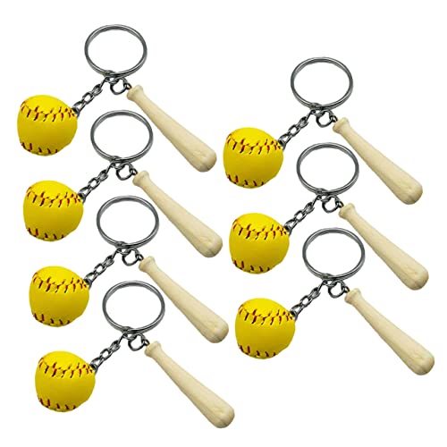 NOLITOY 7 Teiliges Schlüsselanhänger Baseballschläger Süß Für Bunte Schlüsselanhänger Sport Sport Kreativer Mini Rucksack NOLITOY 7 Teiliges Schlüsselanhänger Baseballschläger Süß Für Bunte Schlüsselanhänger Sport Sport Kreativer Mini Rucksack von NOLITOY
