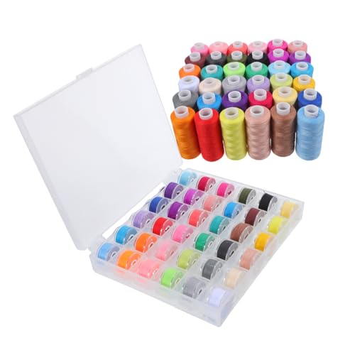 NOLITOY 72 Stück Farben Polyester Nähfaden mit Yards Spulen für Nähmaschinen und Handarbeiten für Vielseitige Nähprojekte und Kreative Designs NOLITOY 72 Stück Farben Polyester Nähfaden mit Yards Spulen für Nähmaschinen und Handarbeiten für Vielseitige Nähprojekte und Kreative Designs von NOLITOY
