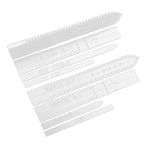 NOLITOY 8 Stck Teiliges Acryl uhrenarmband schablonen Transparente DIY Lederarmband Vorlage für Damen und Herren Stabile Watchband Stencils für Präzises Basteln und Individuelles NOLITOY 8 Stck Teiliges Acryl uhrenarmband schablonen Transparente DIY Lederarmband Vorlage für Damen und Herren Stabile Watchband Stencils für Präzises Basteln und Individuelles von NOLITOY