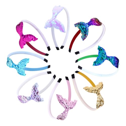 NOLITOY 8 Stück Haaraccessoires Meerjungfrau Stirnband mit Pailletten Rutschfest Leicht Komfortabel für Geburtstagsfeier Outdoor aktivitäten und Karneval Mädchen Prinzessin Haarschmuck NOLITOY 8 Stück Haaraccessoires Meerjungfrau Stirnband mit Pailletten Rutschfest Leicht Komfortabel für Geburtstagsfeier Outdoor aktivitäten und Karneval Mädchen Prinzessin Haarschmuck von NOLITOY