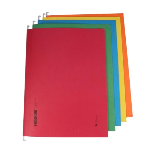 NOLITOY 8 Stück Teiliges Hängeregister aus Robustem Papier mit Metallhaken Dokumentenorganizer für Papiere Verschleißfest mit Beschriftungsetiketten für Büro und Heimorganisation von NOLITOY
