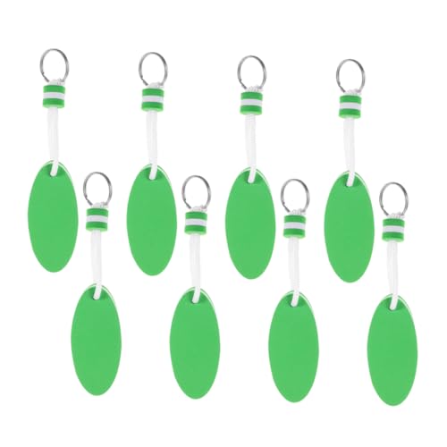 NOLITOY 8 Stück Teiliges Schwimmendes Schlüsselanhänger Oval aus Eva Schaumstoff Wasserfeste Boots und Kajak Schlüsselringe in Leuchtendem Grün für Angeln Segeln Surfen und Outdoor NOLITOY 8 Stück Teiliges Schwimmendes Schlüsselanhänger Oval aus Eva Schaumstoff Wasserfeste Boots und Kajak Schlüsselringe in Leuchtendem Grün für Angeln Segeln Surfen und Outdoor von NOLITOY