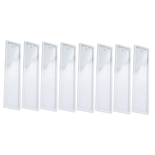 NOLITOY 8 Stück Teiliges Silikon Lesezeichen Formen Rechteckige DIY Epoxidharz Silikonform nicht Klebend Wiederverwendbar Sicher und Praktisch für Kunsthandwerk und Kreative NOLITOY 8 Stück Teiliges Silikon Lesezeichen Formen Rechteckige DIY Epoxidharz Silikonform nicht Klebend Wiederverwendbar Sicher und Praktisch für Kunsthandwerk und Kreative von NOLITOY