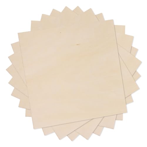 NOLITOY 8 Stück Teiliges Unbemalte Holzscheiben Glatte DIY Holzplatten für Graffiti Malerei Basteln Doppelseitig Bemalbar Kreative Holzdekoration für Kinderhandwerk Partydeko Weihnachten von NOLITOY