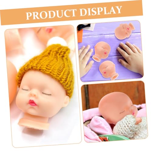 NOLITOY 8 Stück Teiliges Weiche Vinyl Puppenköpfe zum DIY Make up Puppenkopf Bastelzubehör für Schlüsselanhänger und Reparatur Sanftes Material Schlafkomfort und Heimdekoration von NOLITOY