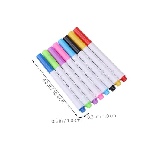 NOLITOY 8 Stück Teiliges Whiteboard Marker für Wasserlösliche Abwischbare Trockenmarker in Farben Kleine Whiteboard Stifte mit Radierbarer Spitze für Schule Büro und Zuhause NOLITOY 8 Stück Teiliges Whiteboard Marker für Wasserlösliche Abwischbare Trockenmarker in Farben Kleine Whiteboard Stifte mit Radierbarer Spitze für Schule Büro und Zuhause von NOLITOY