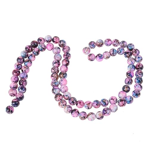 NOLITOY 80 Stück Bunte Glasperlen Crackle Effekt DIY Zubehör Für Armbänder Halsketten Handgemacht Kreative Schmuckgestaltung NOLITOY 80 Stück Bunte Glasperlen Crackle Effekt DIY Zubehör Für Armbänder Halsketten Handgemacht Kreative Schmuckgestaltung von NOLITOY