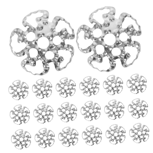 NOLITOY 800 Stück Metall Perlenkappen Vintage Blumendesign Schneeflocke Stil für Schmuckherstellung DIY Armbänder Ohrringe Halsketten Zubehör Langlebig und Einfach zu Verwenden von NOLITOY