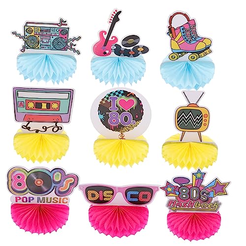 NOLITOY 9 Stück Teiliges Retro Jahre Party Dekoration mit Bienenwaben Tischdekorationen Vintage Disco Honeycomb Centerpieces für Geburtstag Hochzeit und Tanzveranstaltungen NOLITOY 9 Stück Teiliges Retro Jahre Party Dekoration mit Bienenwaben Tischdekorationen Vintage Disco Honeycomb Centerpieces für Geburtstag Hochzeit und Tanzveranstaltungen von NOLITOY