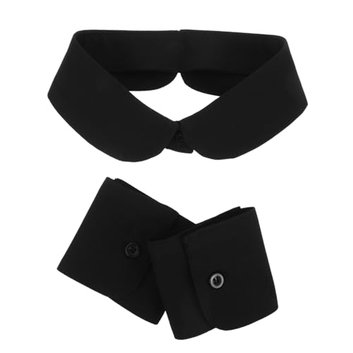 NOLITOY Abnehmbare Fake Kragen und Stulpen Atmungsaktiv Minimalistisches Design für Business und Freizeit Verstellbar für Vielseitigkeit Blusen Accessoires NOLITOY Abnehmbare Fake Kragen und Stulpen Atmungsaktiv Minimalistisches Design für Business und Freizeit Verstellbar für Vielseitigkeit Blusen Accessoires von NOLITOY