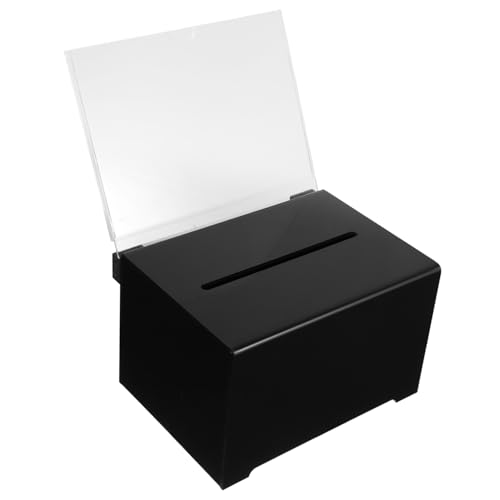 NOLITOY Abschließbare Wahlurne aus Acryl Spendenbox mit Sichtschutz und Schlitz für Stimmzettel Vorschlags Kommentarsammlung Geeignet für Fundraising und Öffentliche Abstimmungen NOLITOY Abschließbare Wahlurne aus Acryl Spendenbox mit Sichtschutz und Schlitz für Stimmzettel Vorschlags Kommentarsammlung Geeignet für Fundraising und Öffentliche Abstimmungen von NOLITOY
