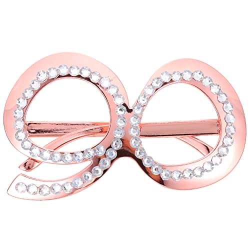 NOLITOY Altersbrille con Abs 90 Geburtstagsfoto -Foto -Requisiten Schal Ringe Türkis 40 lustige schnapsgläser lustige brillen Neuartige Brillen-Foto-Requisiten Party-Brillen-Requisiten Stk von NOLITOY
