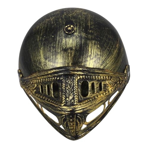 NOLITOY Antiker Römischer Ritterhelm Cosplay Kostüm Helm Prop Goldfarben für Party Halloween Karneval Historische Gladiatoren Kopfbedeckung Einfach zu Tragen von NOLITOY