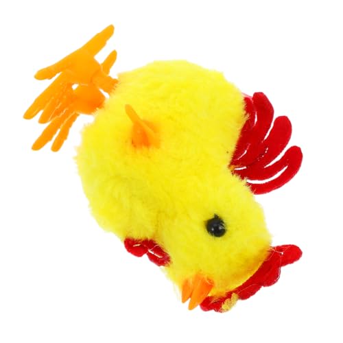 NOLITOY Aufzieh Huhn aus Plüsch Springendes Küken für Realistische Action für Geburtstagsgeschenke und Ostereiersuche Strapazierfähig von NOLITOY