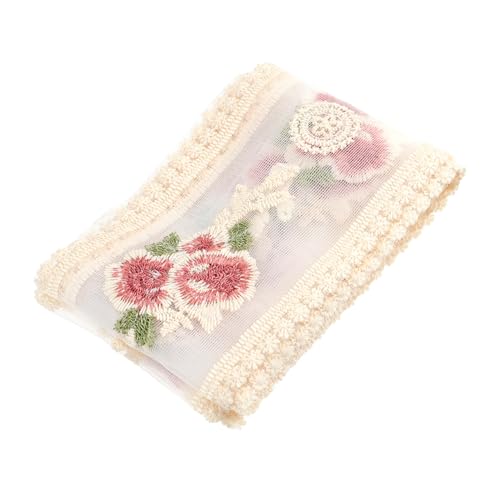 NOLITOY Besticktes Rosen Spitzenband DIY Spitzenband für Bekleidung und Haarschmuck mit Feiner Textur für Handarbeiten und Nähzubehör NOLITOY Besticktes Rosen Spitzenband DIY Spitzenband für Bekleidung und Haarschmuck mit Feiner Textur für Handarbeiten und Nähzubehör von NOLITOY